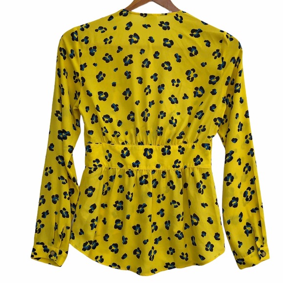 CAbi |  Yellow Animal Print Top - Picture 4 of 9